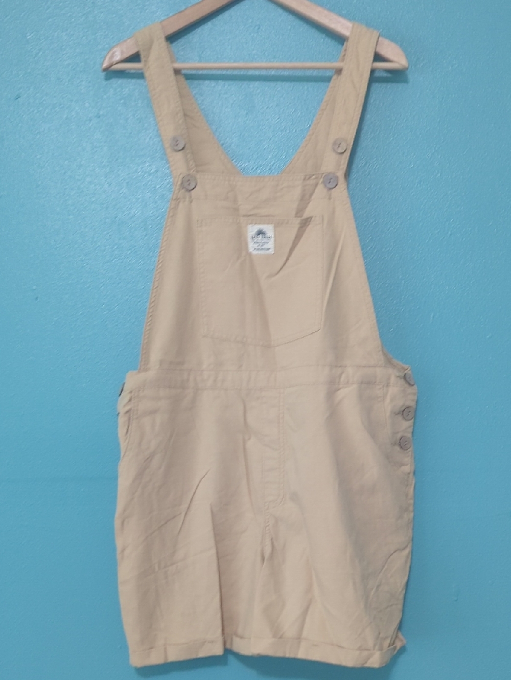 Beige Short Overalls - Salty Shreds